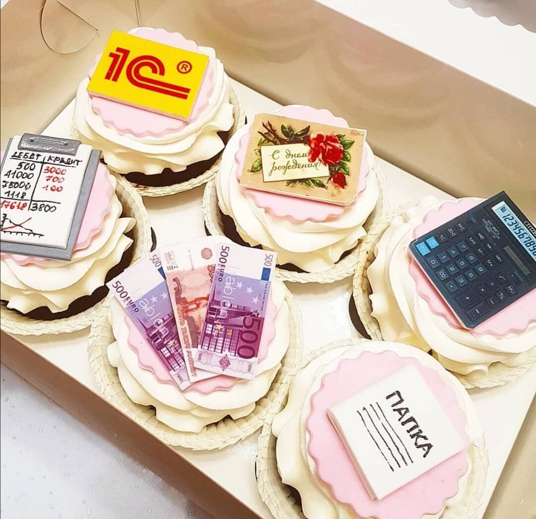 Капкейки "Бухгалтеру"