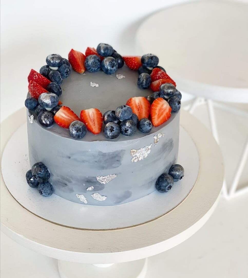 Торт "Серебряные капли"